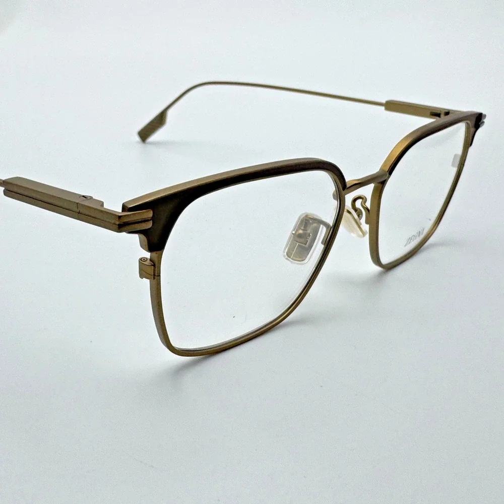 Ermenegildo Zegna Eyeglasses Frames EZ5335-D 046 Matte Light Brown 52-16-145 New
